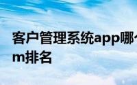 客户管理系统app哪个好用（客户管理软件crm排名