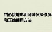 钳形接地电阻测试仪操作演示（钳形接地电阻测试仪的选用和正确使用方法