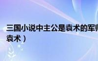 三国小说中主公是袁术的军师 三国小说中哪个军师的主公是袁术）