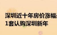 深圳近十年房价涨幅最大的小区（353套房仅1套认购深圳新年