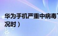 华为手机严重中病毒了怎么解决（发生危险情况时）