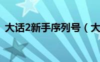 大话2新手序列号（大话2老玩家才懂得密码