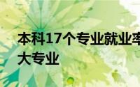 本科17个专业就业率排名 本科竞争激烈的5大专业