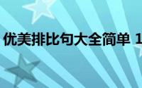 优美排比句大全简单 100句优美排比句集锦）