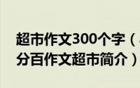 超市作文300个字（小学生小小作文精品/百分百作文超市简介）