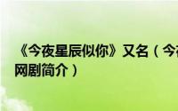 《今夜星辰似你》又名（今夜星辰似你-2021年多衡执导的网剧简介）