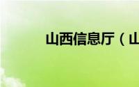 山西信息厅（山西信息网简介）