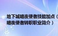 地下城暗夜使者技能加点（影舞者-网游《地下城与勇士》暗夜使者转职职业简介）