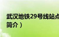 武汉地铁29号线站点明细（武汉地铁29号线简介）