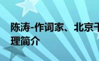 陈涛-作词家、北京千思文化传播公司副总经理简介