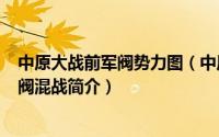 中原大战前军阀势力图（中原大战-1930年爆发的一场新军阀混战简介）