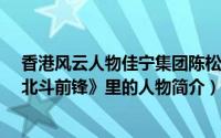 香港风云人物佳宁集团陈松青（丁浩然-香港TVB电视剧《北斗前锋》里的人物简介）