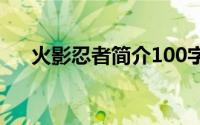 火影忍者简介100字（火影忍者2简介）