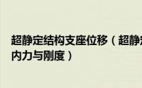 超静定结构支座位移（超静定结构在支座移动作用下产生的内力与刚度）