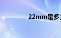 22mm是多大（22mm）