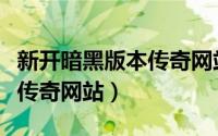 新开暗黑版本传奇网站是什么（新开暗黑版本传奇网站）