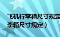 飞机行李箱尺寸规定28寸可以吗（上飞机行李箱尺寸规定）