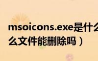 msoicons.exe是什么文件（MSOcache是什么文件能删除吗）