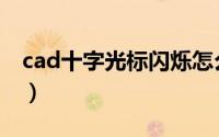 cad十字光标闪烁怎么办（cad十字光标闪烁）