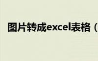 图片转成excel表格（excel如何插入图片）