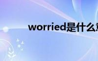 worried是什么意思（worried）