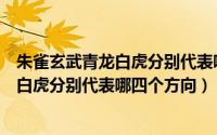 朱雀玄武青龙白虎分别代表哪四个方向的人（朱雀玄武青龙白虎分别代表哪四个方向）