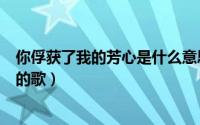 你俘获了我的芳心是什么意思（你俘获我的芳心是那首歌词的歌）