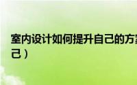 室内设计如何提升自己的方案能力（室内设计师如何提升自己）