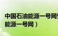 中国石油能源一号网登录注册流程（中国石油能源一号网）