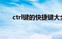 ctrl键的快捷键大全（Ctrl是什么键）