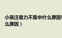 小孩注意力不集中什么原因导致的（小孩注意力不集中是什么原因）