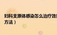 妇科支原体感染怎么治疗效果最佳（妇科支原体感染的治疗方法）