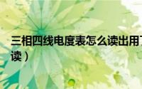 三相四线电度表怎么读出用了多少电（三相四线电度表怎么读）