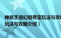 神武手游幻境寻宝玩法与攻略介绍视频（神武手游幻境寻宝玩法与攻略介绍）