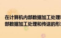 在计算机内部数据加工处理和传送的形式包括（在计算机内部数据加工处理和传送的形式）