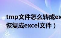 tmp文件怎么转成excel（怎么样把tmp文件恢复成excel文件）