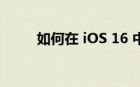 如何在 iOS 16 中创建紧急联系人