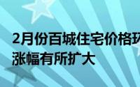 2月份百城住宅价格环比涨幅较上月收窄 同比涨幅有所扩大