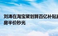 刘涛在淘宝聚划算百亿补贴直播间开启首秀 万科双月湾海景房半价秒光